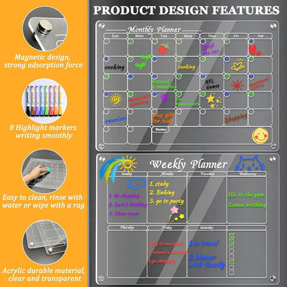Milorra Magnetische Planner – Fridge & Wall Organizer