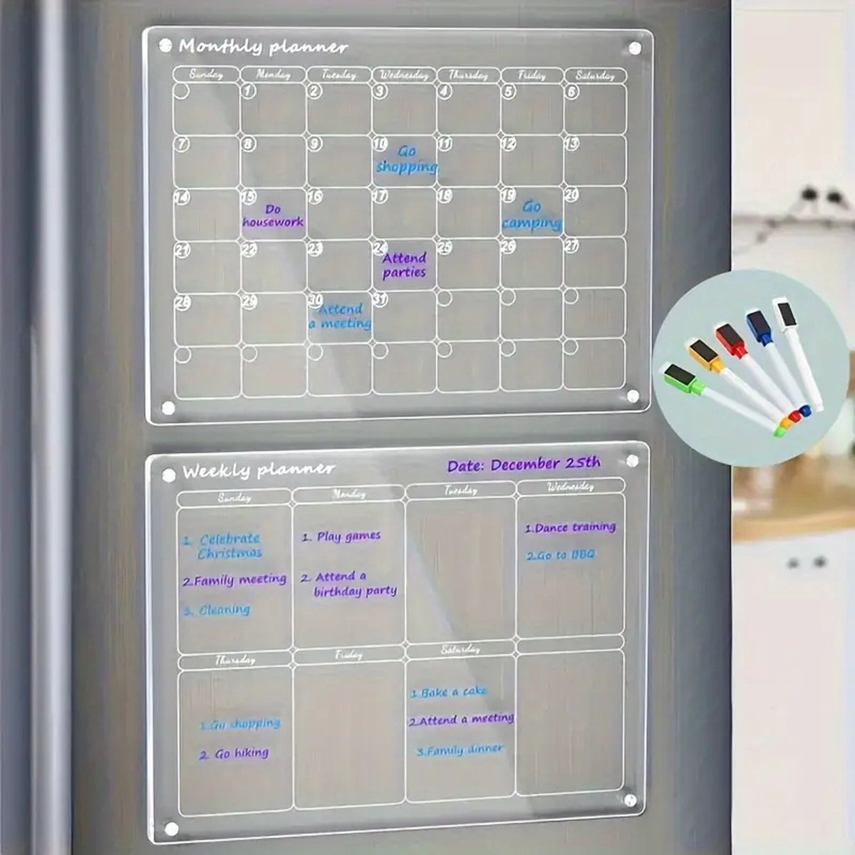 Milorra Magnetische Planner – Fridge & Wall Organizer