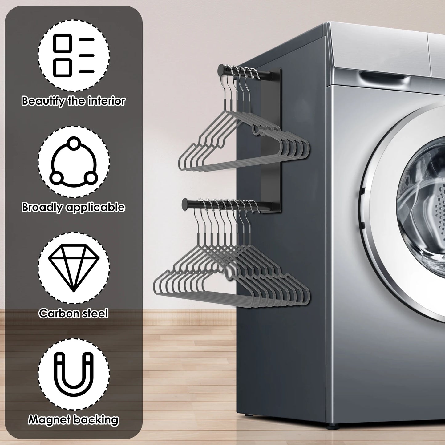 Milorra Magnetische Kledinghangerstrip – WardrobeLine Edition