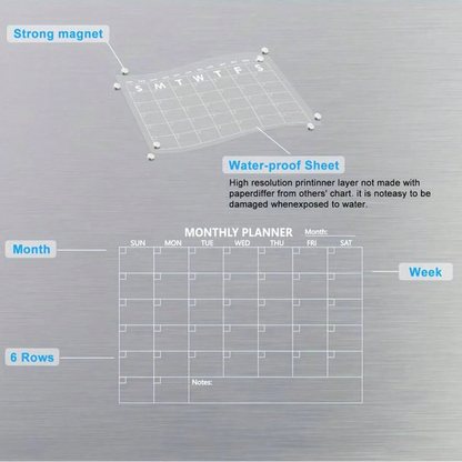 Milorra Magnetische Planner – Fridge & Wall Organizer