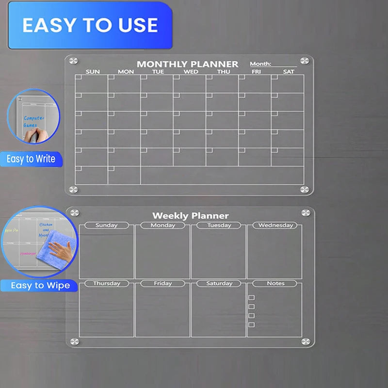 Milorra Magnetische Planner – Fridge & Wall Organizer