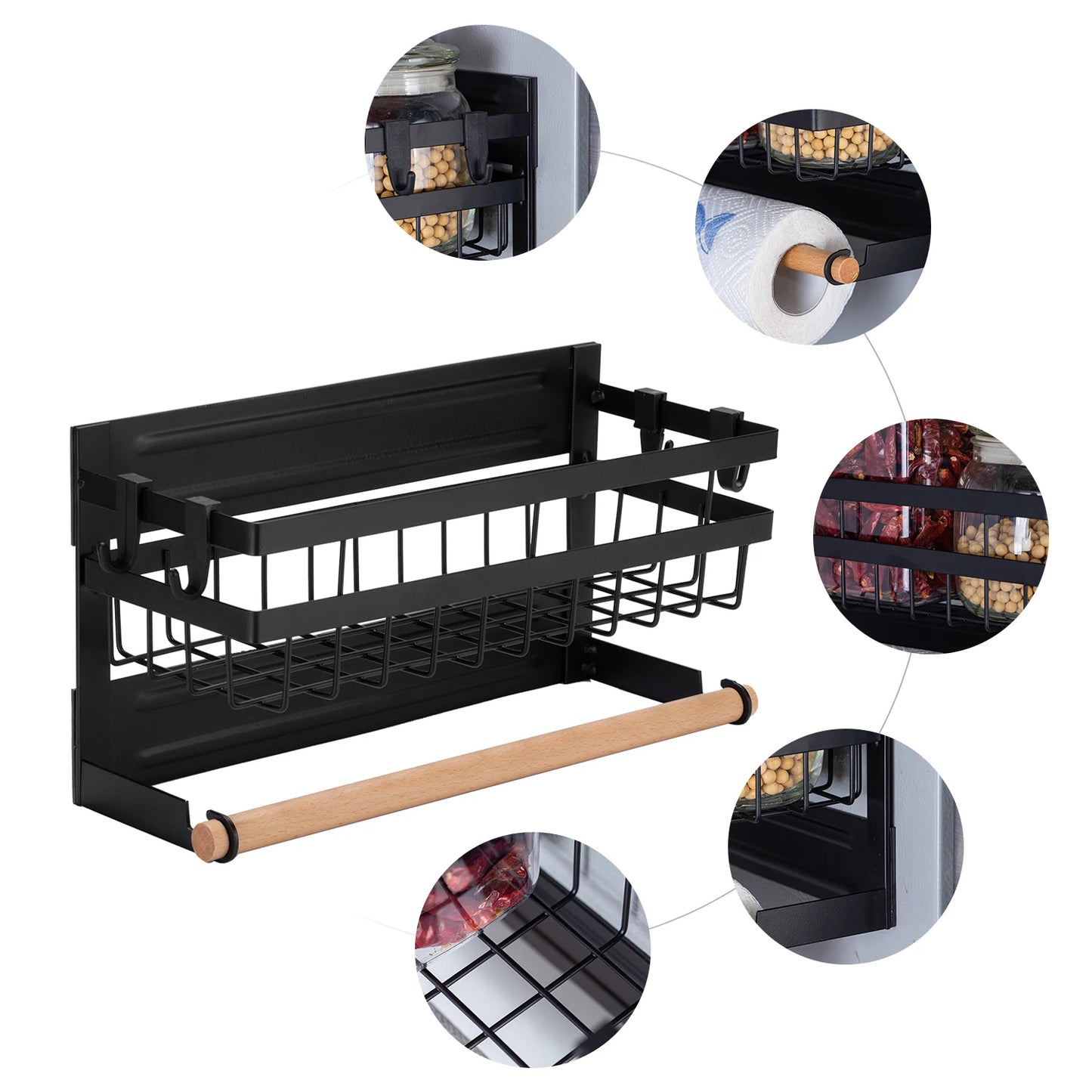 Milorra Magnetisch Multifunctioneel Hanger- & Organizer Rek